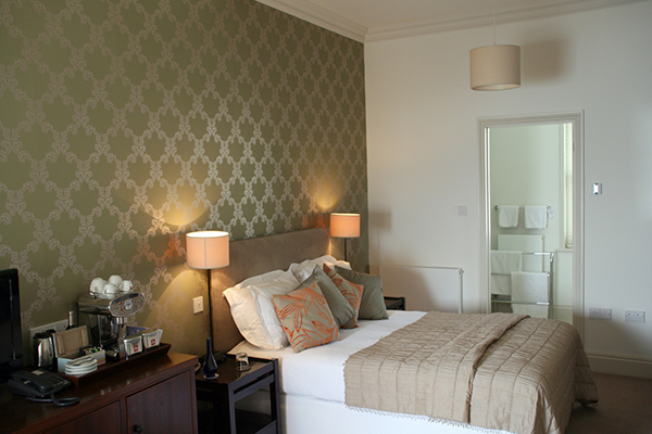 Superking bedroom at The Hambrough Hotel Ventnor Isle of Wight